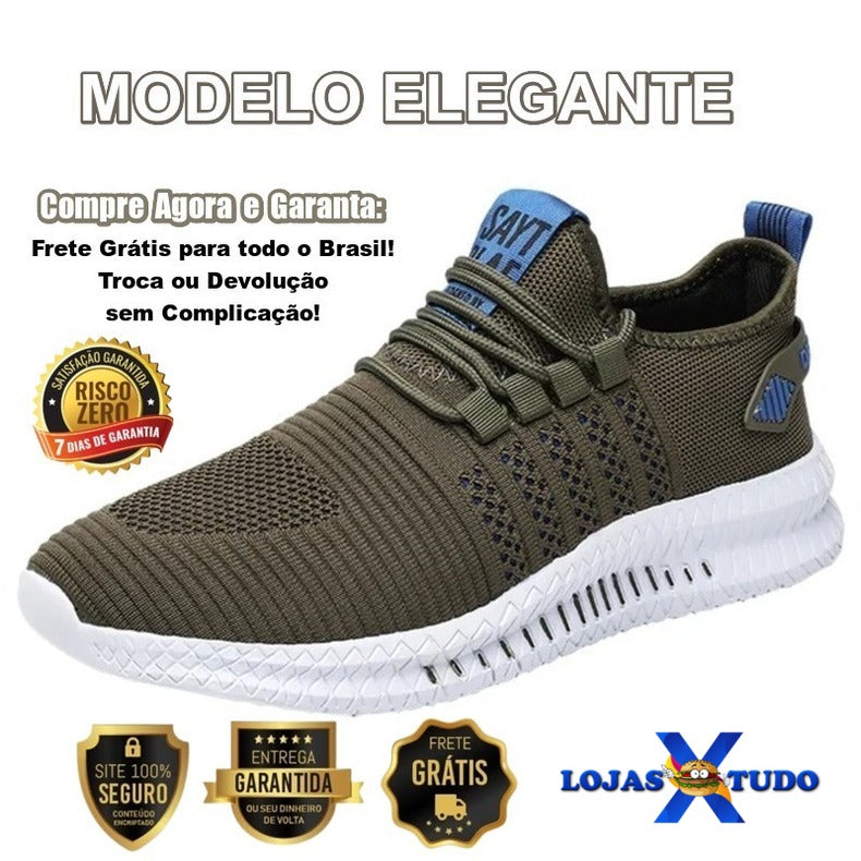 Tênis Masculino para Corrida, Academia, Caminhada e Laser, Lace-up 2024