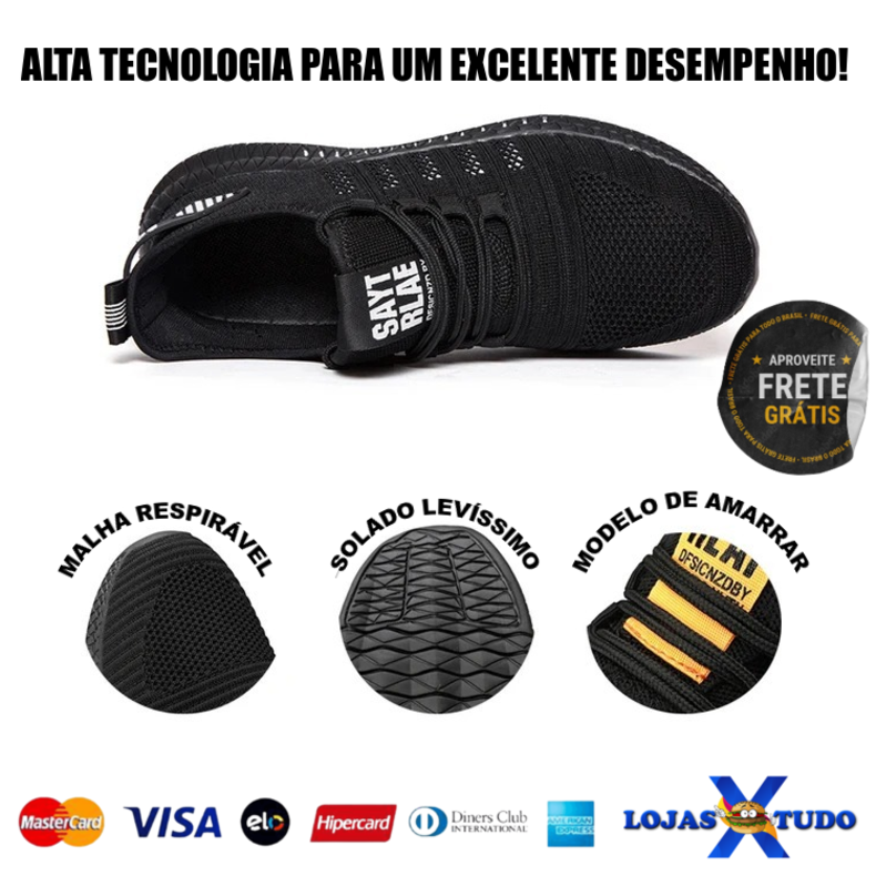 Tênis Masculino para Corrida, Academia, Caminhada e Laser, Lace-up 2024