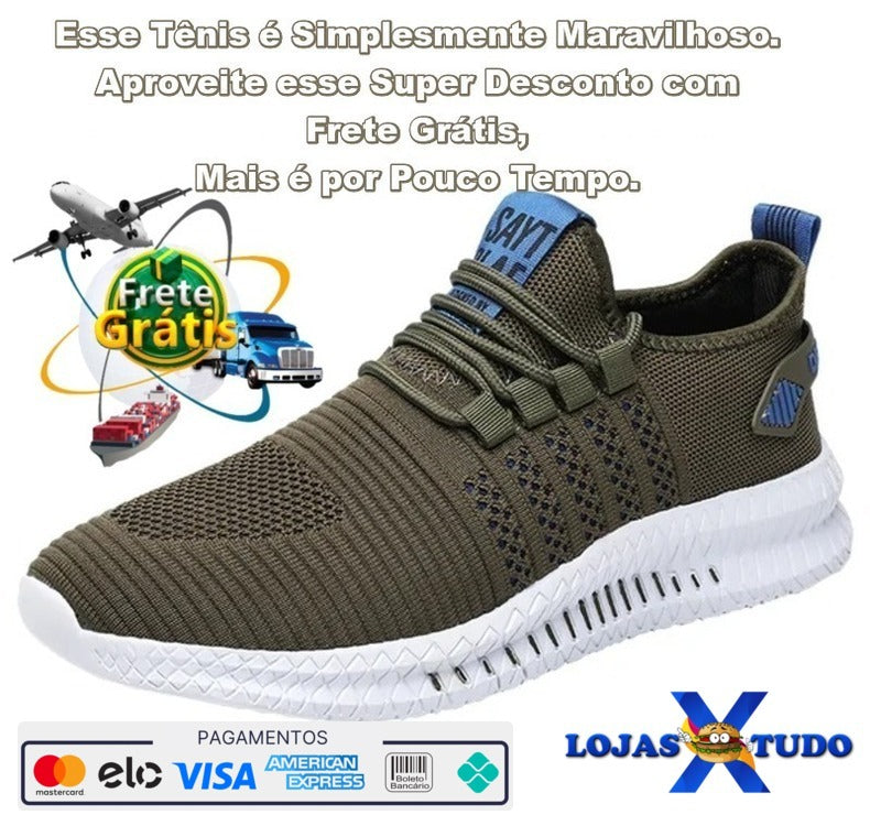 Tênis Masculino para Corrida, Academia, Caminhada e Laser, Lace-up 2024