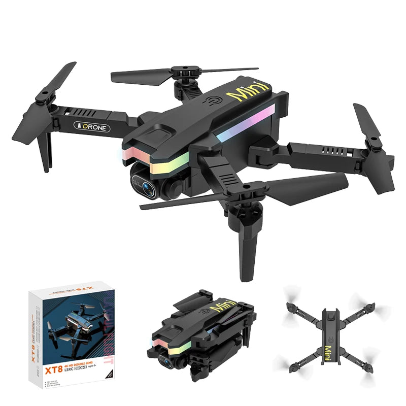 Drone Professional XT8 New com duas Câmeras em HD e WIFI integrado