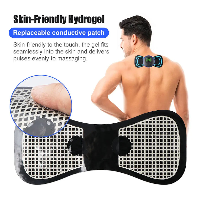 Massageador Muscular EMS Estimulador Elétrico Portátil Para Alívio das Dores Musculares,  de Pescoço, Cervical e Lombar  Oferta Especial