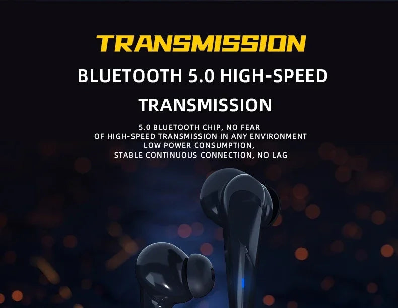 Fones De Ouvido TWS-5 com Bluetooth e Caixa de Carregamento X15Pro Perfeito para Jogos, Oferta por Tempo Limitado