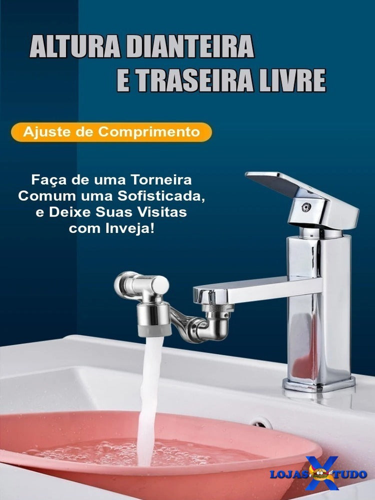 Extensão Universal  de Rotação Giratória para Torneira de 1080º  com Ducha Econômica de 2 Velocidades Super Oferta